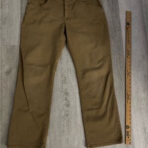 MOTT & BOW MERCER Men's Straight Leg Jeans - Tan